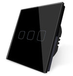 Load image into Gallery viewer, 3 gang black smart switch
