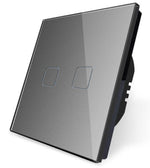 Load image into Gallery viewer, 2 gang grey smart switch
