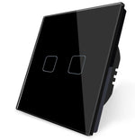 Load image into Gallery viewer, 2 gang black  smart switch 
