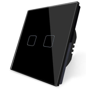 2 gang black  smart switch 