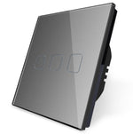 Load image into Gallery viewer, 3 gang grey  smart switch 
