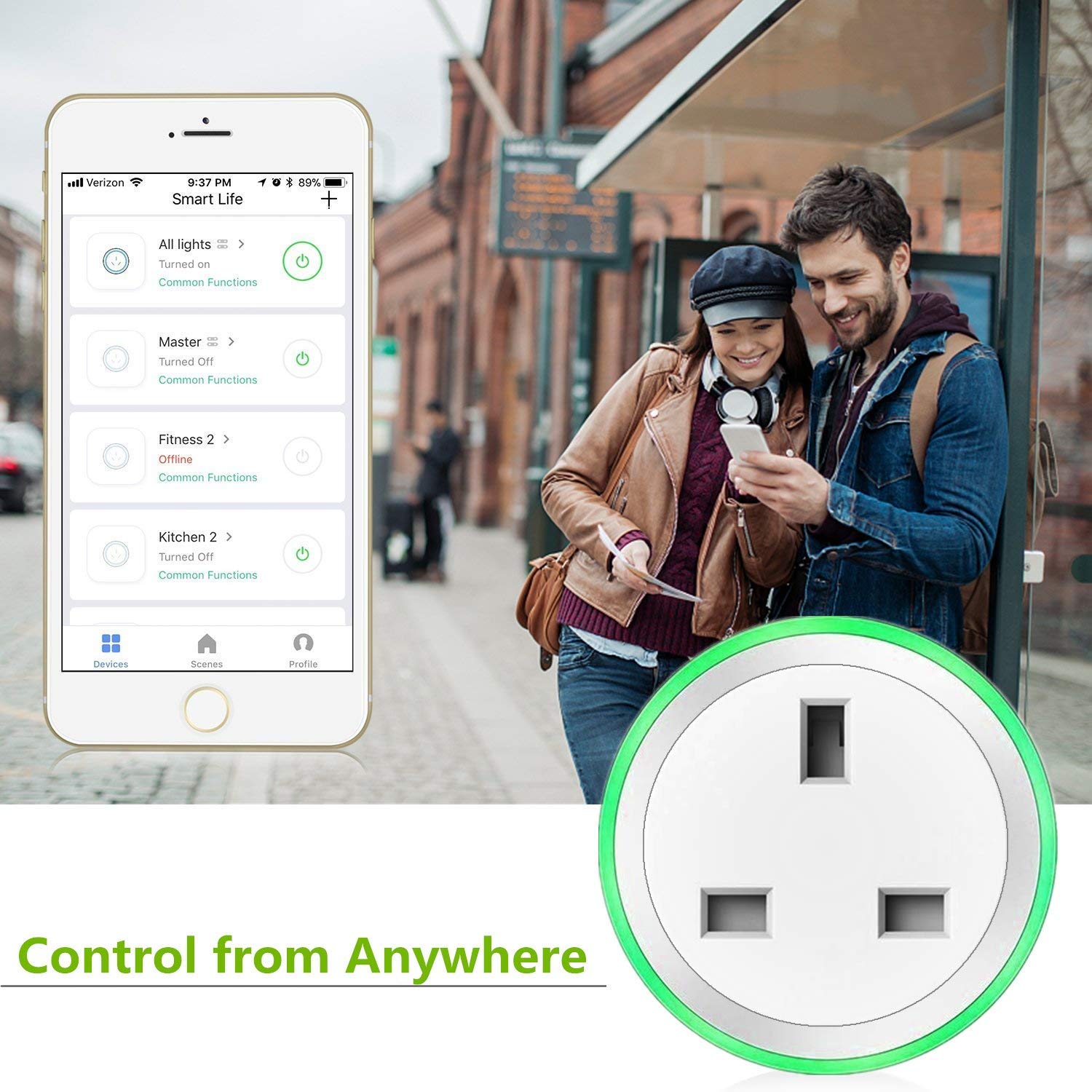 Control from anywhere with Smart plug