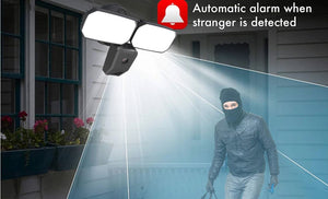 Theft control floodlight camera